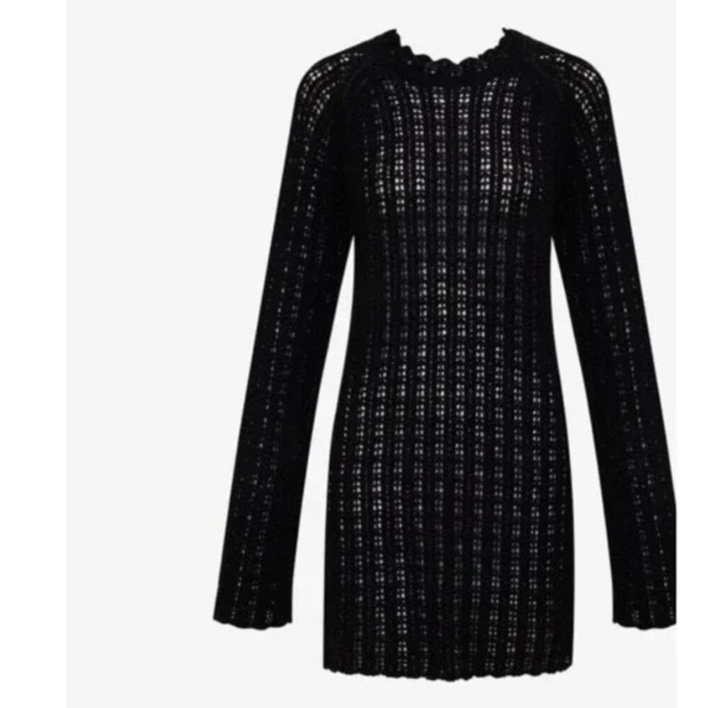 Rumored Beyond the Sea Mini Dress Size S Black - New - Picture 2 of 7